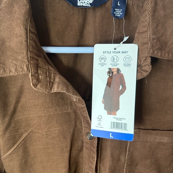 Lands' End Brown Long Sleeve Dress - Picture 4 of 8